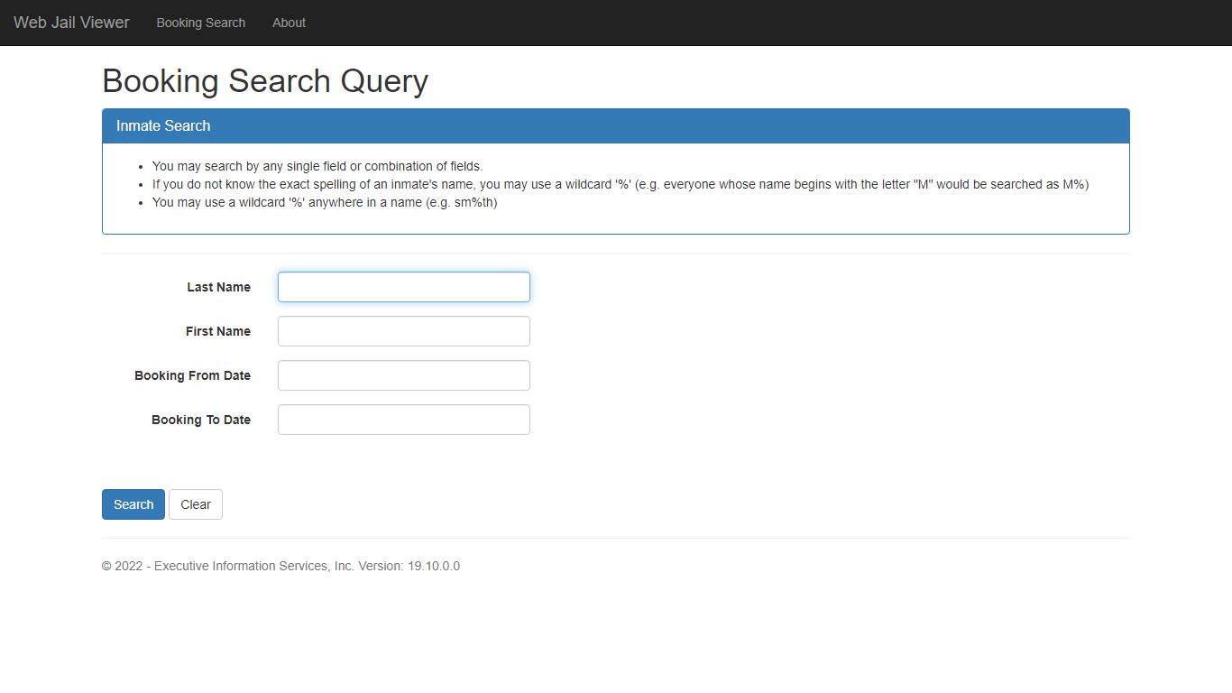 Booking Search Query - Klamath County